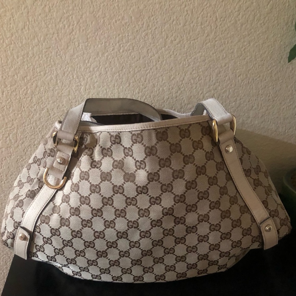 Authentic vintage Gucci canvas “ABBEY” tote bag - Picture 3 of 14